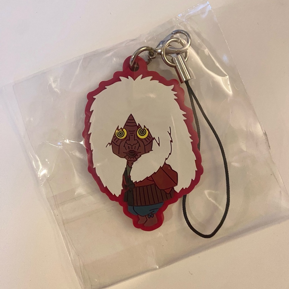 Dandadan Turbo Baba Granny Yokai Rubber Keychain Dan Da Dan Anime